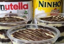 bolo no pote de leite Ninho® com Nutella®