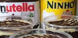 bolo no pote de leite Ninho® com Nutella®